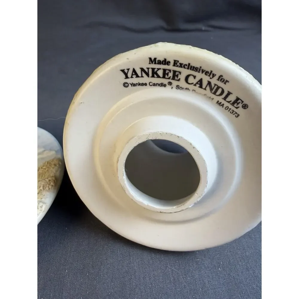 Yankee Candle Beach Scene Ceramic Jar Topper Umbrella Sailboat Shells 3D Summer
